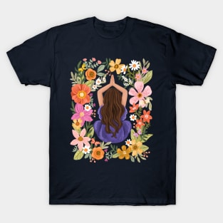 Yoga Meditation Girl T-Shirt